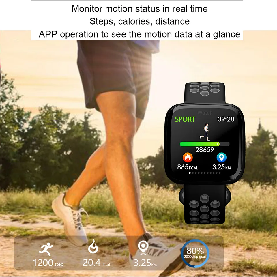 F15 Fitness Tracker Watch Smart Bracelet with Heart Rate Monitor Wristband for Android ios Smartphone Men Women | Электроника