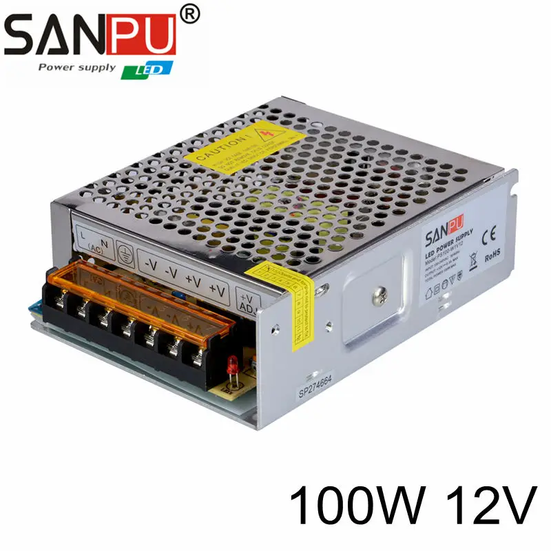 100W 12V 8A Маленький 2017 Новое прибытие ac dc 220V power supply 24v Один выход Для светодиодной