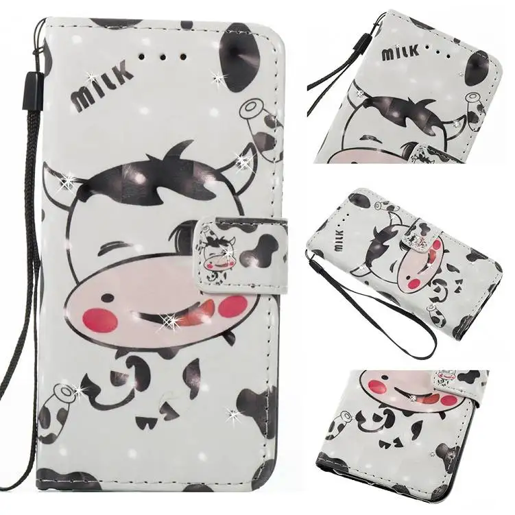 3D diamond Мандала Цветы колокольчиков коровы бабочка бумажник флип чехол Кожаный