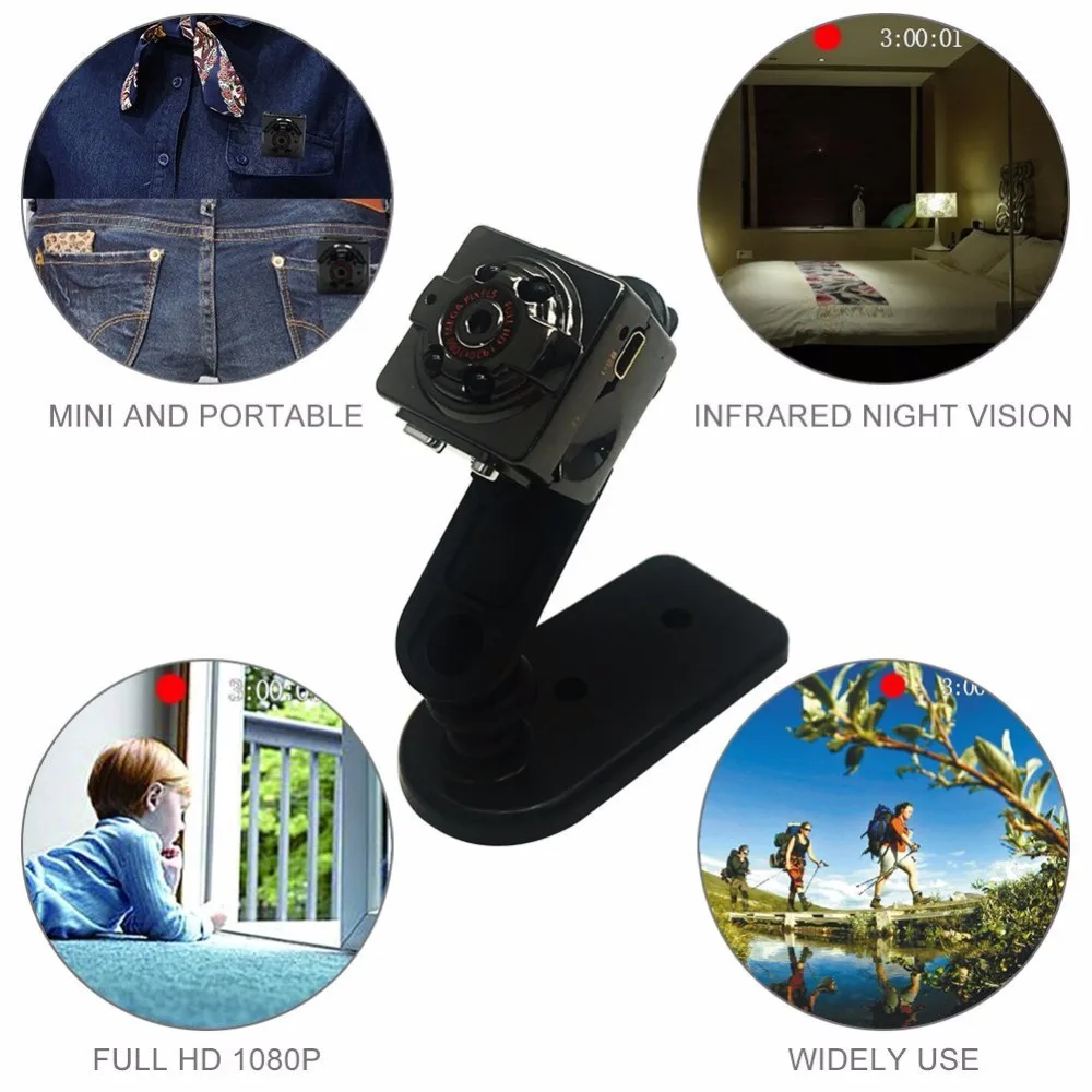 Sq8 1080 p DV мини-камера DVR видеокамера SQ8 Micro Cam обнаружения движения с инфракрасным ночное видение мини поддержка Скрытая TF карты