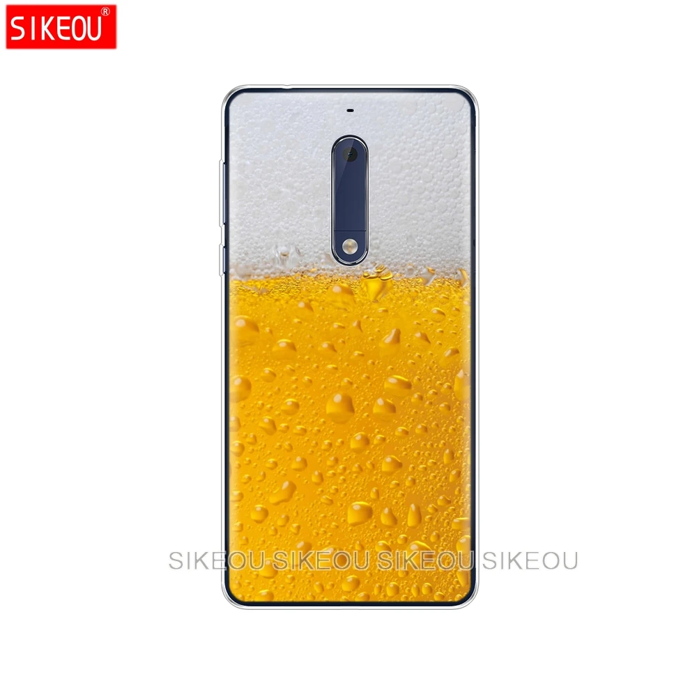Силиконовый чехол для телефона Nokia 5 3 6 7 PLUS 8 9 /Nokia 1 2 2018 пиво стакан пива летняя Тай