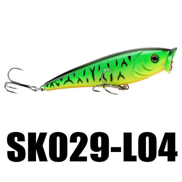 1PC L04 SeaKnight SK029 Popper Wobbler Fishing Lure 1PC 95mm 14.5g 2 Hooks Floating Artificial Bait Topwater Fishing Tackle - Цвет: 1PC L04