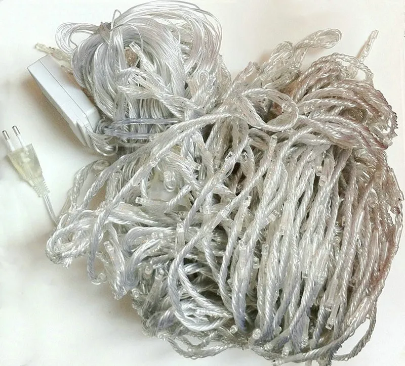 640 светодиодов поток воды водопад занавес гирлянды Рождество вечерние бар фон