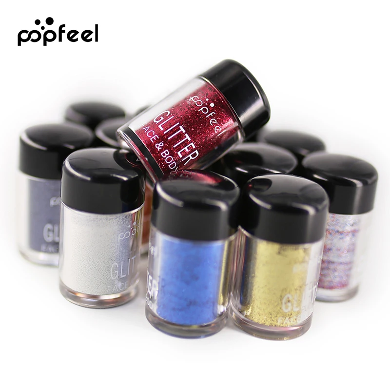 2019 popfeel Glitter Cosmetic Eyeshadow Shining 12 Piece / Set Makeup Eye |