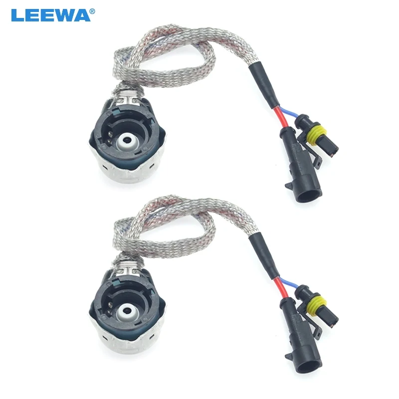 LEEWA 2 шт. автомобильный ксеноновый адаптер для фар D2S D2R D2C D4S D4R провод кабель Разъем