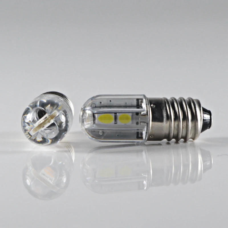 Ampoule E10 T4W BA9S 1 Вт 6 в 12 В 24 в 36 в 48 в светодиодная индикаторная лампа синий теплый белый красный автомобиль Interio светильник авто инструмент лампы