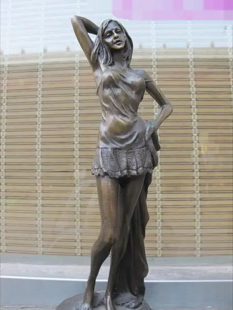 Бесплатная доставка 13-дюймовая Западная бронзовая мраморная юбка с лямками