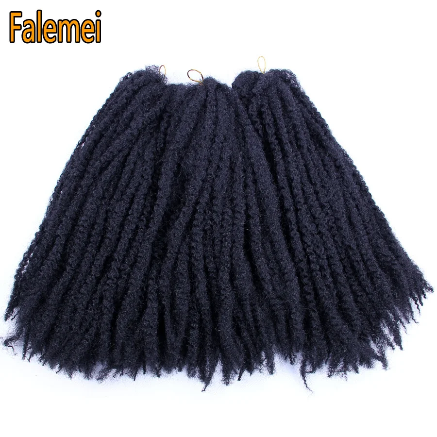 FALEMEI вязанные крючком косички Marley волосы 18 дюймов 100 г/упак. Омбре для наращивания