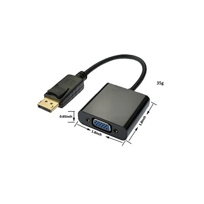 Адаптер Displayport DP Male VGA Female|Кабели VGA| |
