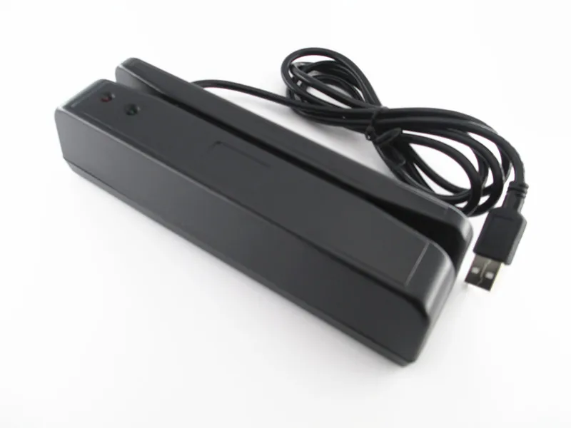 

USB Universal Magnetic Card Barcode Reader Stripe Bidirectional MSR Card Reader POS Reader 1 2 track white