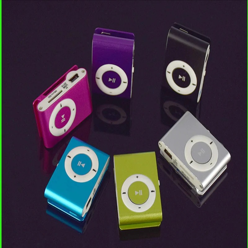 Оригинальный портативный mp3-плеер новый стильный зеркальный с клипсой