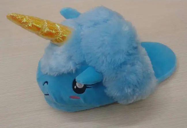 Новинка года; домашние тапочки унисекс с единорогом на Хэллоуин; chausson licorne; домашние рождественские Тапочки - Цвет: 12