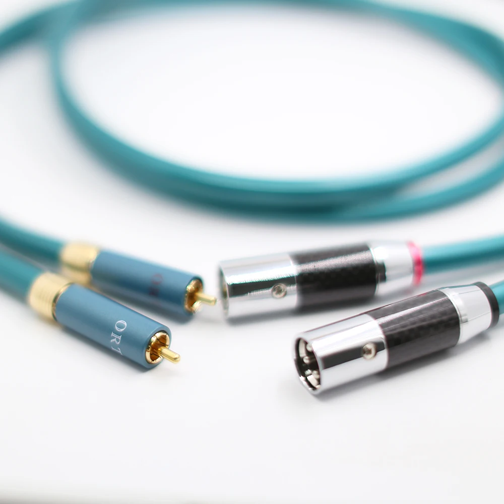 Кабель Hifi audio XLR папа-мама RCA папа высокочистый кабель OCC 2 Rca к Xlr 1 пара | Электроника