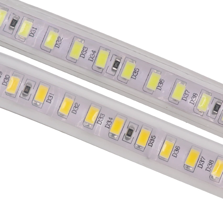 Ультра яркий SMD 5730 светодиодный светильник водонепроницаемый 120 светодиодов/м 220