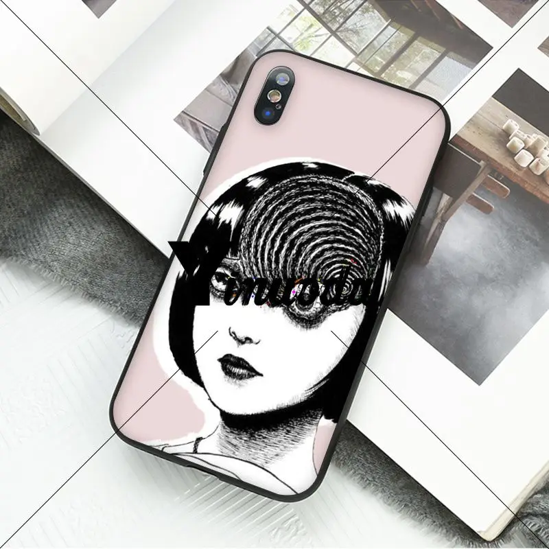 Yinuoda Junji Ito Tees Horror Мягкий силиконовый чехол для телефона из ТПУ iPhone X XS MAX 6 6S 7 7plus 8 8Plus