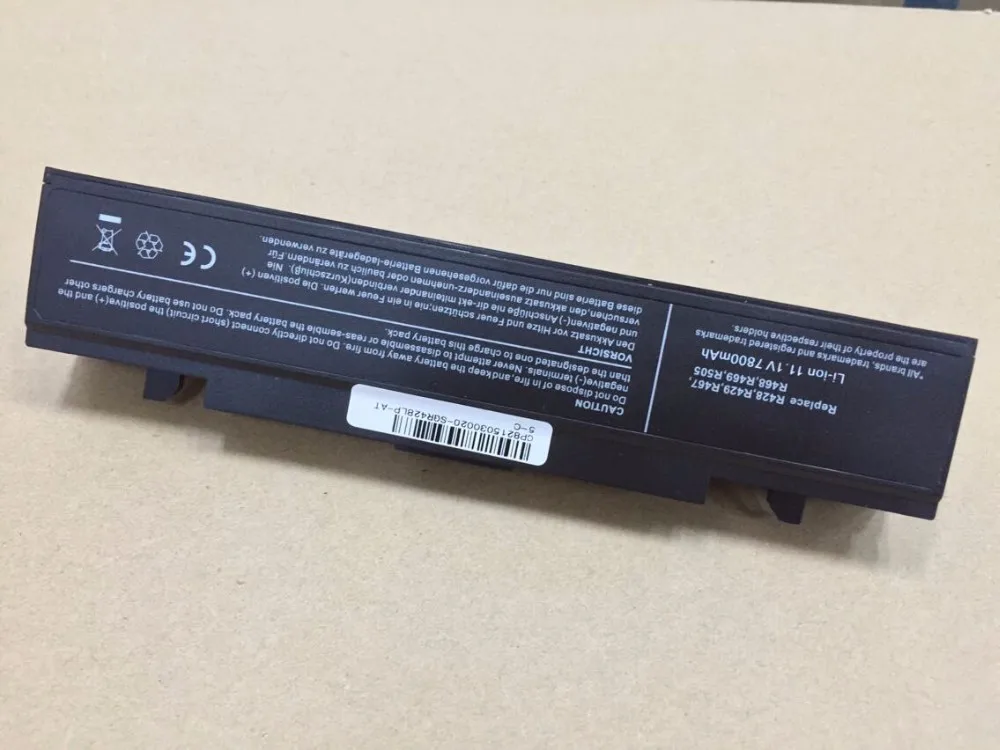 Аккумулятор 7800 мАч для SAMSUNG RC410, RC420, RC510, RC520, RF410, RF510, RF511, RF710, RF711, RV408, RV411, RV415, RV508, RV509, RV511, RV515