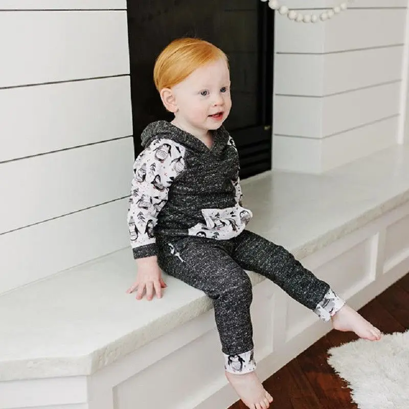 Новинка 2018 года сезон весна-осень комплекты одежды для маленьких мальчиков