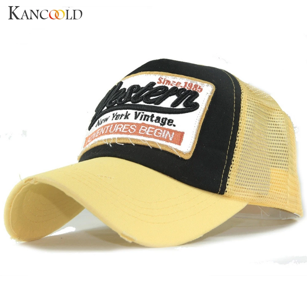 Мужская и женская кепка KANCOOLD летняя Кепка с вышивкой сетчатая для повседневного