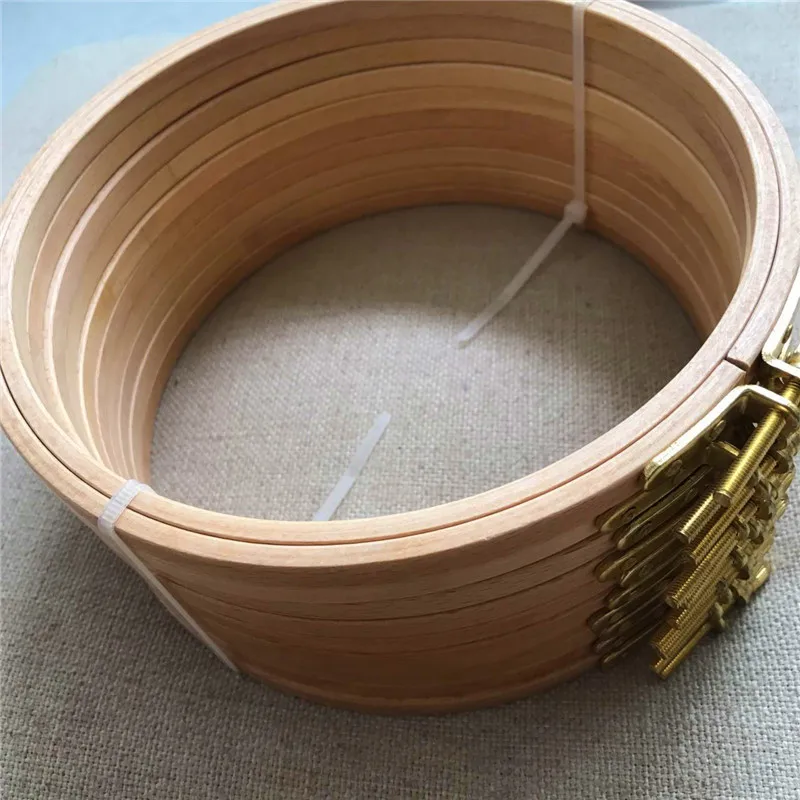 10 шт./лот Dia18cm круглые вышивальные обручи деревянные Буковые крестиковые рамы