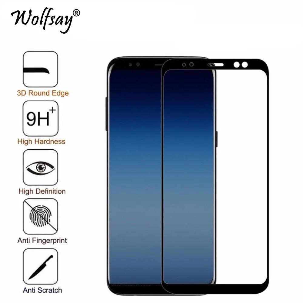 A8 2018 Защита экрана для Samsung Galaxy закаленное стекло изогнутое A530F полное покрытие