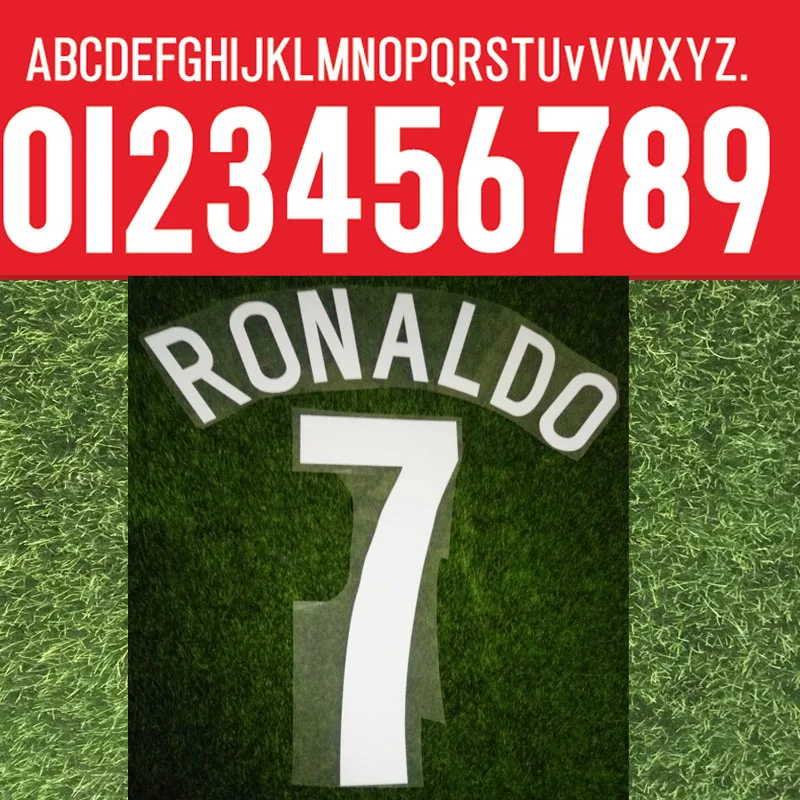 2004 2006 Lextral Ucl Nameset #7 Роналду Хигги солскьер шотлс Руни настроить любой номер имени