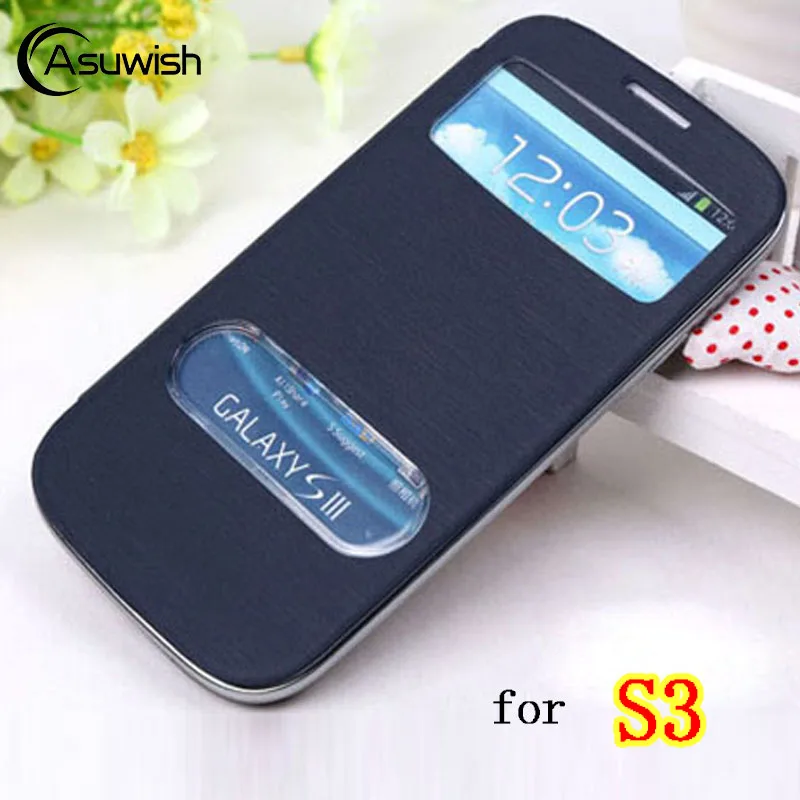 Flip Cover Leather Phone Case For Samsung Galaxy S3 Galaxys3 siii Neo Duos S iii 3 GT I9300 I9301 I9301i I9300i GT-I9300 Cases | Мобильные