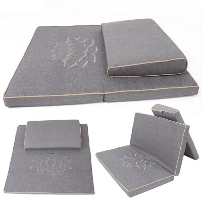 dark gray Фирменная новинка комплект из 2 предметов квадратный 60/70/80 см из натурального волокна кокосовых пальм Zafu и Забутон медитация Подушка для пола медитация в позе лотоса - Цвет: dark gray