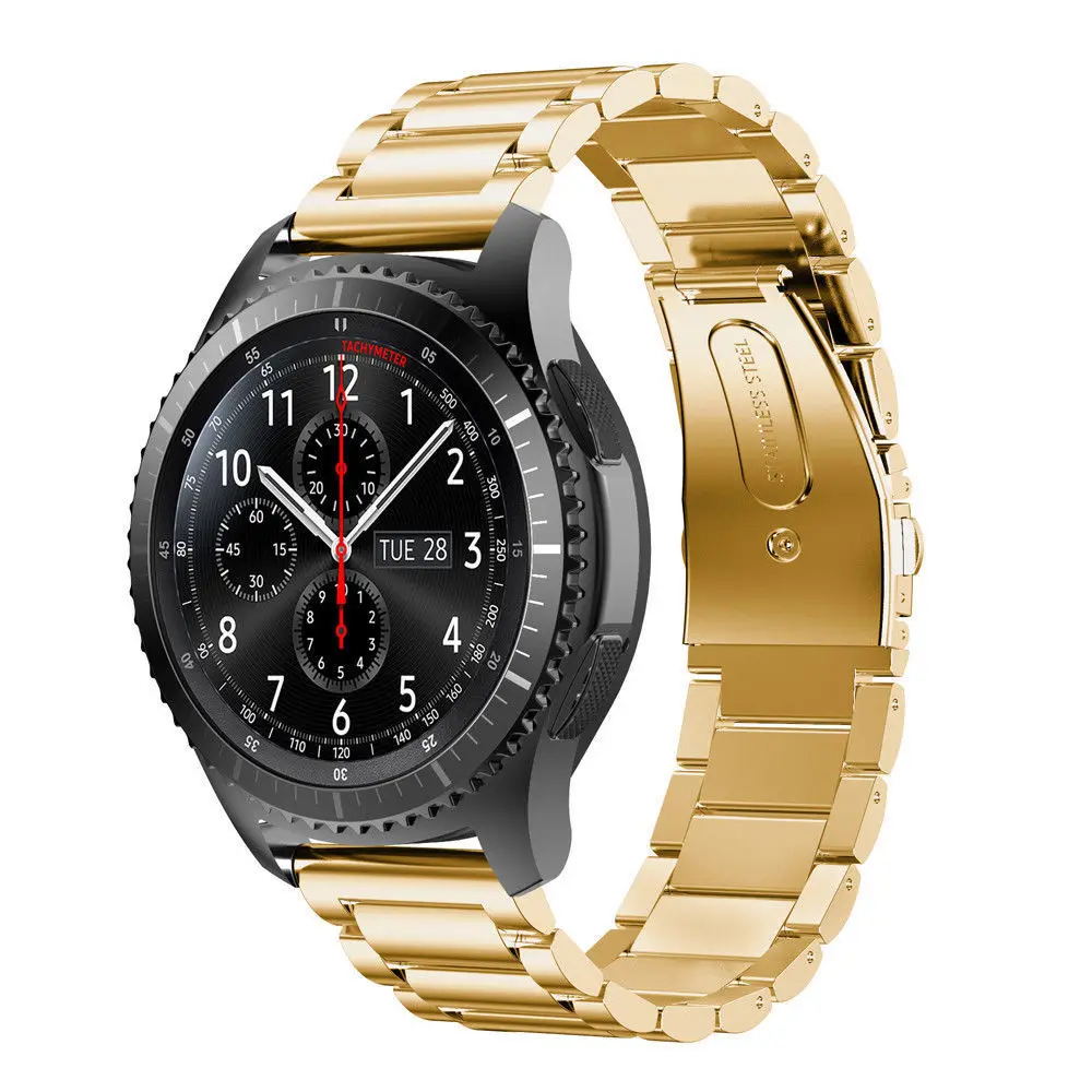 Металлический ремешок для часов Amazfit 18 мм 20 22 нержавеющая сталь Samsung Gear Sport S2 S3 Galaxy