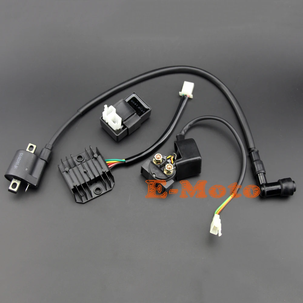 Катушка зажигания 6 Pin AC CDI РЕГУЛЯТОР выпрямитель реле комплект для 150 200 250 cc