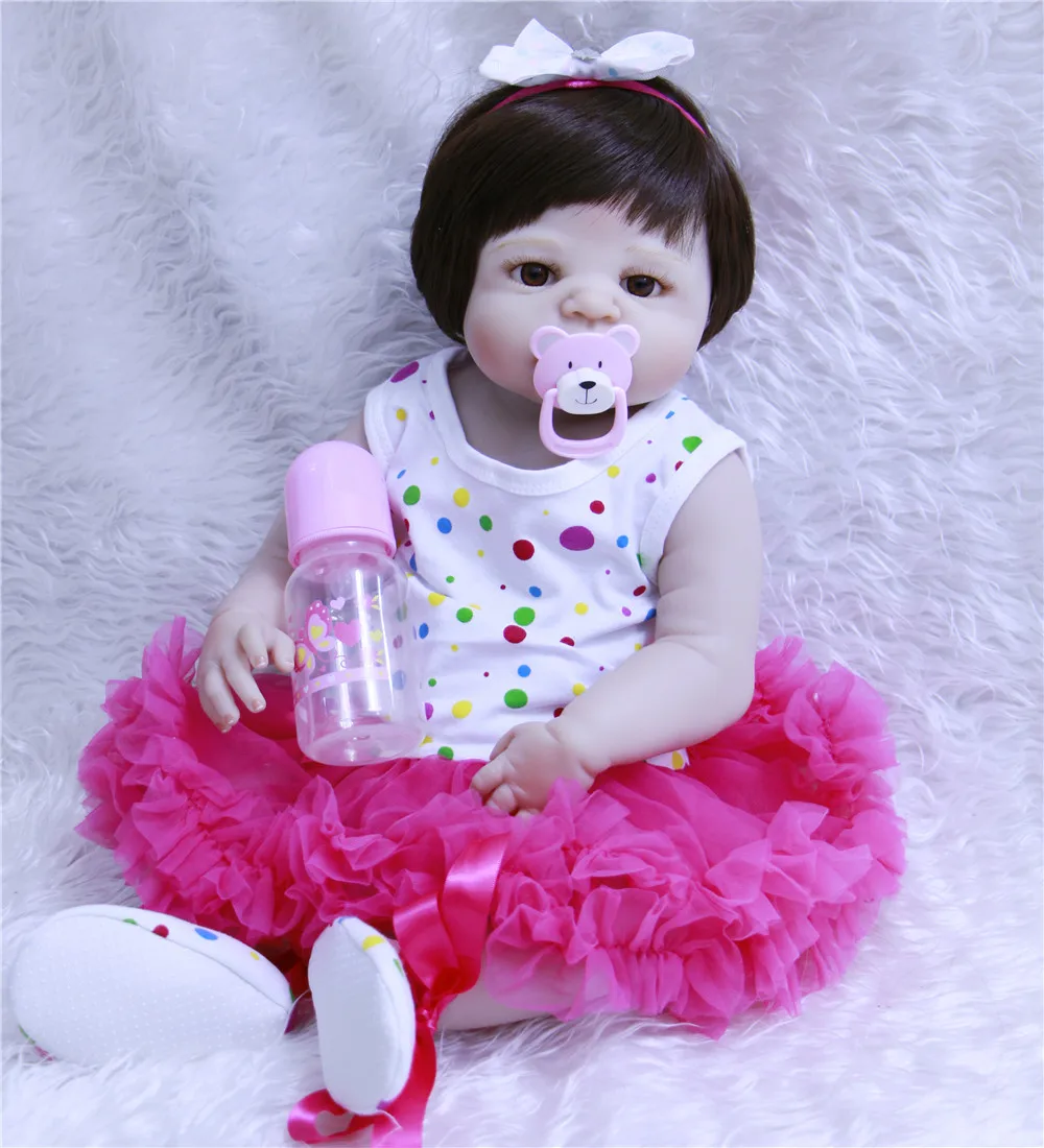 Силиконовые куклы reborn для новорожденных детей подарок bonecas brinquedo menina 55 см baby alive