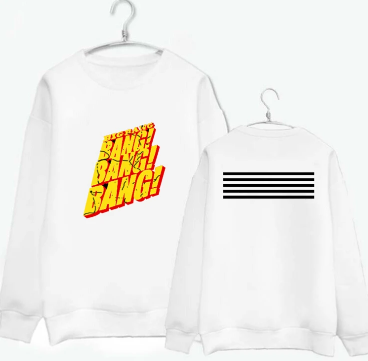 Толстовка с круглым вырезом и принтом Bigbang g Dragon GD Модный пуловер капюшоном|fashion