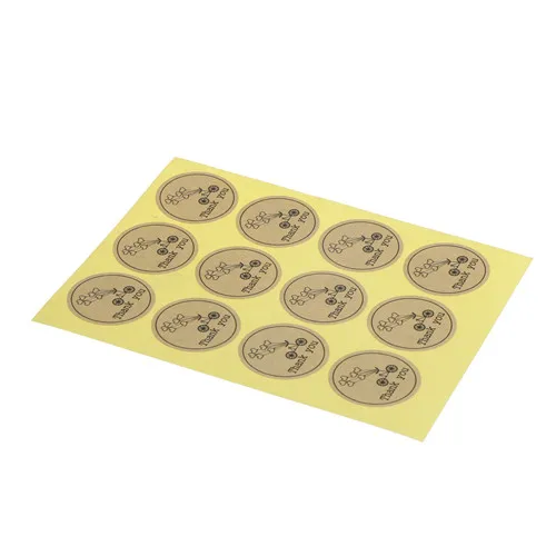 Романтические велосипедные ярлыки с надписью Thank You в форме сердца 120 шт.