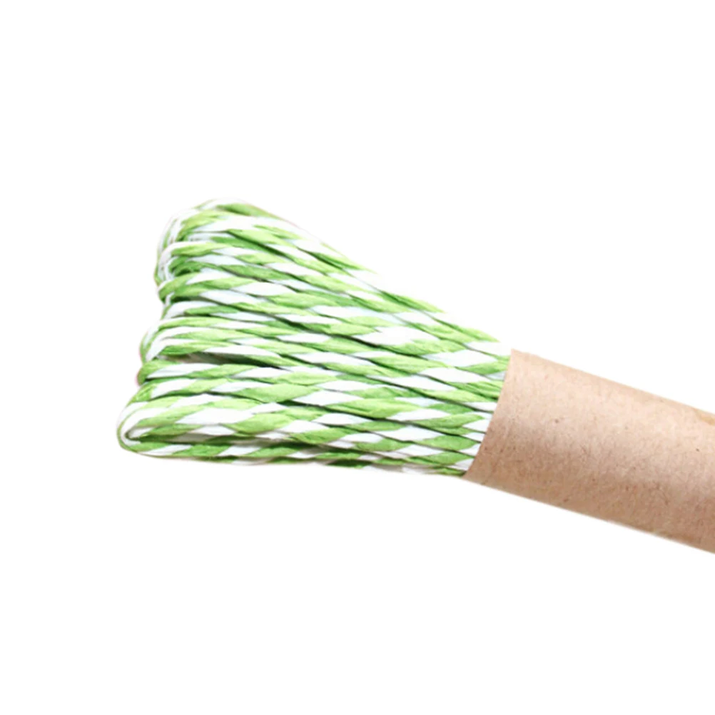 Light Green 10 м поделки из шпагата веревочный шнур витой Бумага Craft пользу Подарочная упаковка нить вырезок приглашения украшения 11 Цвета - Цвет: Light Green