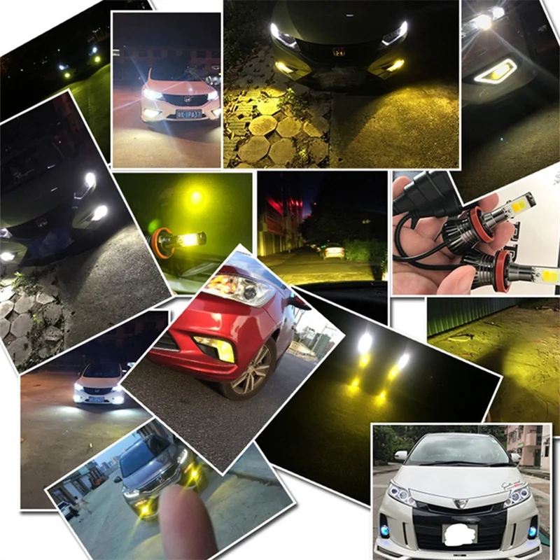 Автомобильный противотуманный светильник 2 шт. led H3 H7 H11 H8 9005 9006 HB3 HB4 H27 880 881 H16 PSX24W