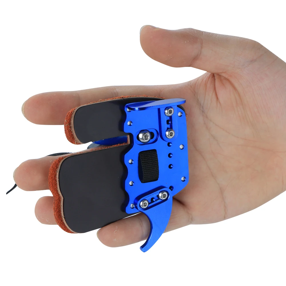 Huntingdoor Archery Finger Guard Cow Leather Archery Finger Tab Shooting Advanced Finger protect Right Hand