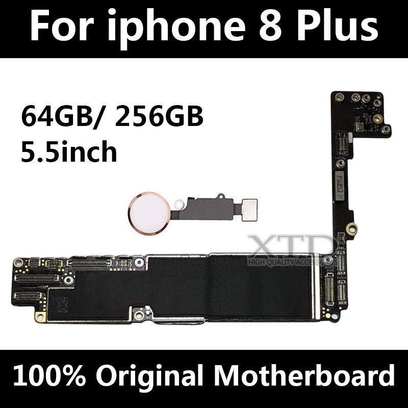 Оригинальная разблокированная материнская плата для iphone 8 Plus с Touch ID P мобильный