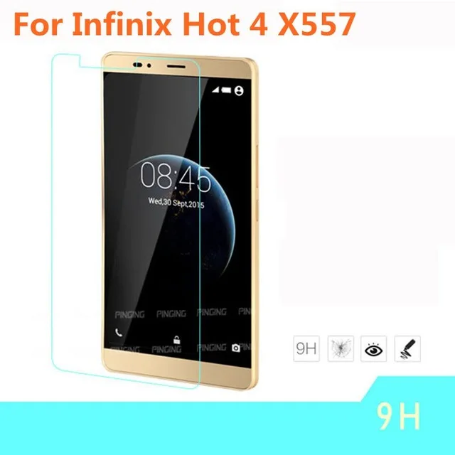 2.5D Закаленное стекло для Infinix Hot 4 X557 Высококачественная защитная пленка