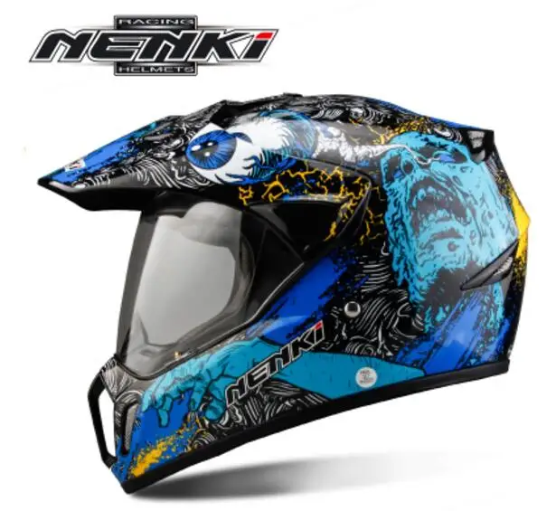 Новинка мотоциклетный шлем nenki для езды по бездорожью двойного назначения Зимний