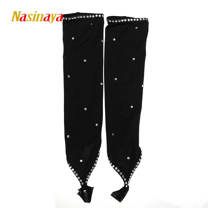 22 Colors Long Sleevelet Middle Finger Gloves Figure Skating Ice Training Exquisite Safety Child Adult Shiny Rhinestone 3 | Спорт и