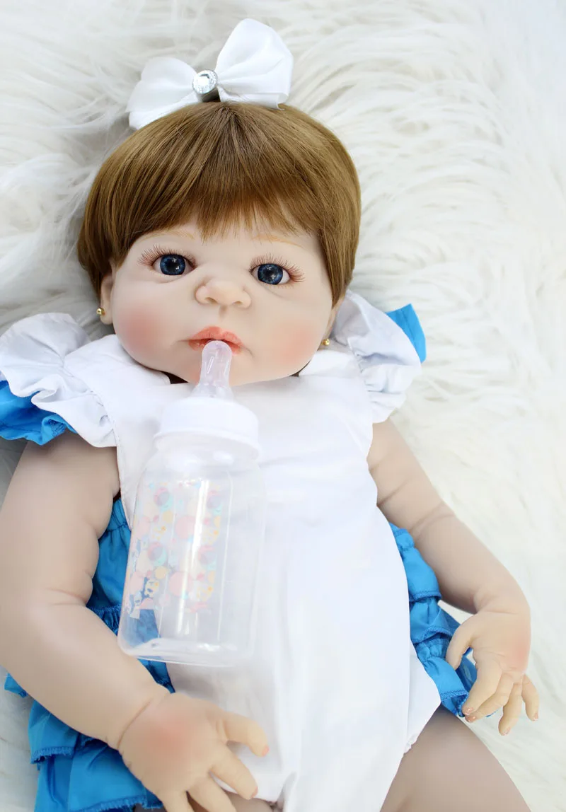 Npkколлекция 22 &quotполный Силиконовый Reborn baby girl 55 см реалистичные Новорожденные