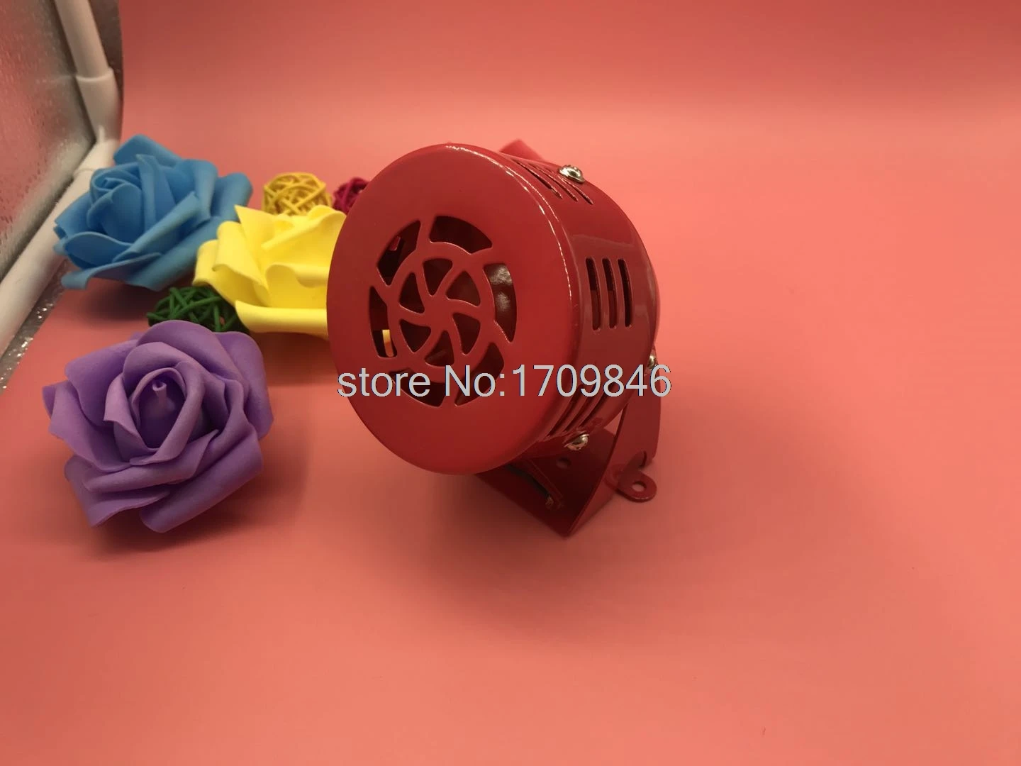 1pcs 12VDC 24VDC 220VAC 120dB Red MS-190 Mini Metal Motor Siren Industrial Alarm Sound | Обустройство дома