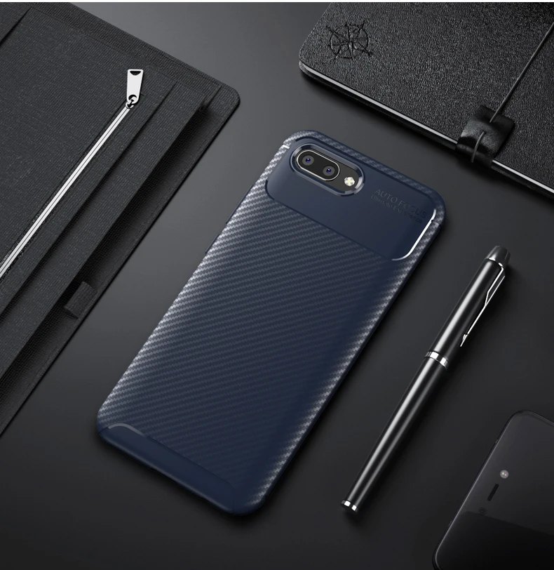 Роскошный стиль жука pc чехол для Huawei Honor 10 tpu huawei mate pro P20 coque Углеволокно матовый