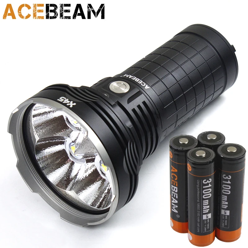 Acebeam X45 II ручной фонарь 4 * XHP70.2 светодиодов Макс 18000 люмен расстояние луча 660 метра с
