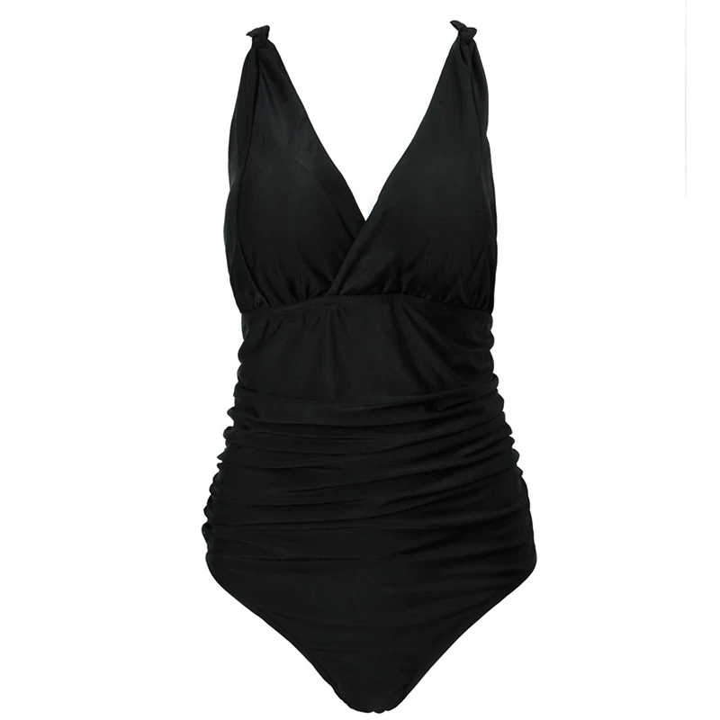 Новинка 2019 сексуальный цельный купальник большого размера со складками 4 вида