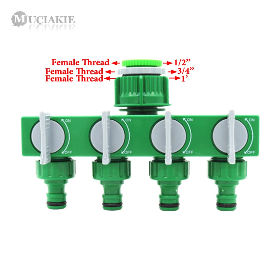 MUCIAKIE 4 типа садовый делитель воды от 1/2 ''до 3/4'' до 1 ''разъем с клапаном 8/11