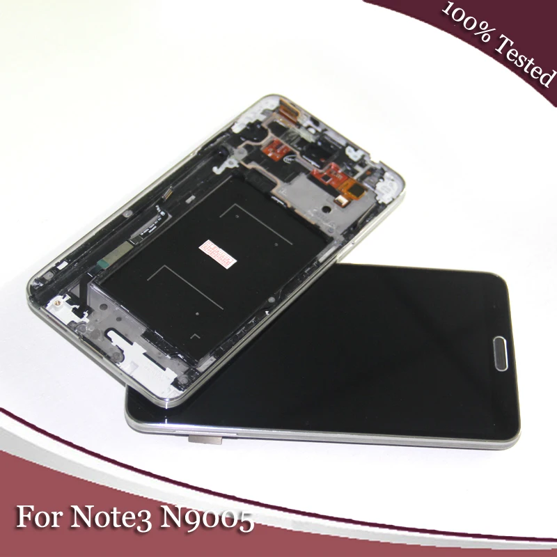Note 3 N9005 ЖК дисплей сенсорный экран в сборе с рамкой для Galaxy дигитайзер Запасные