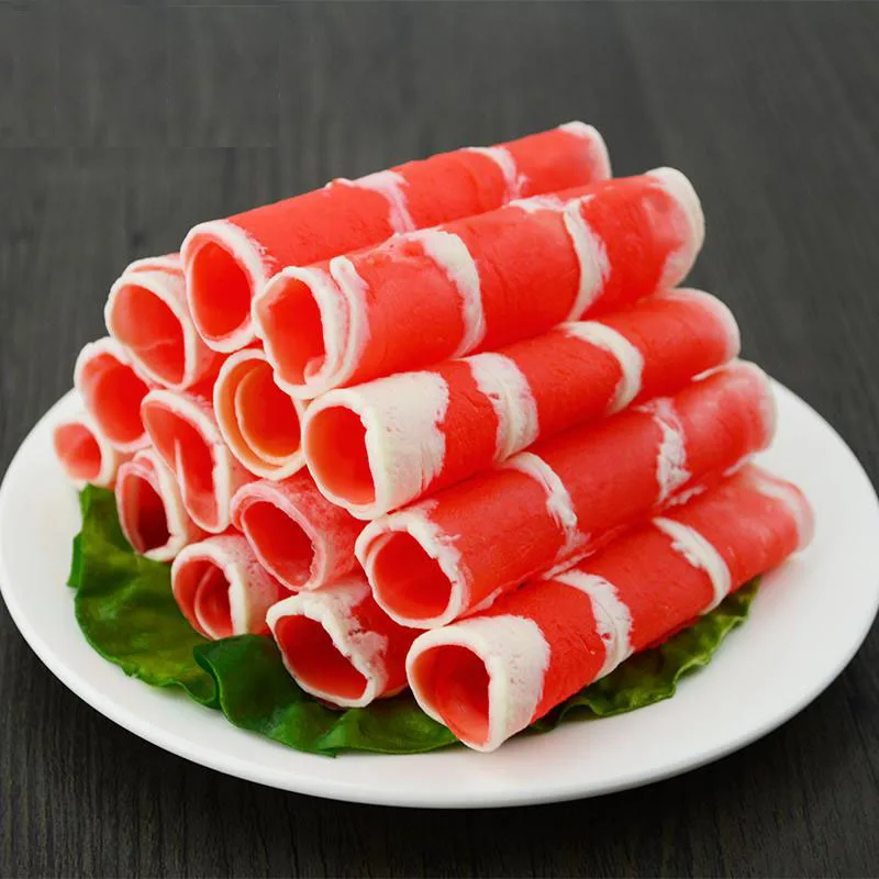 050 имитация баранины рулон поддельные продукты говядины модель Shabu натирание