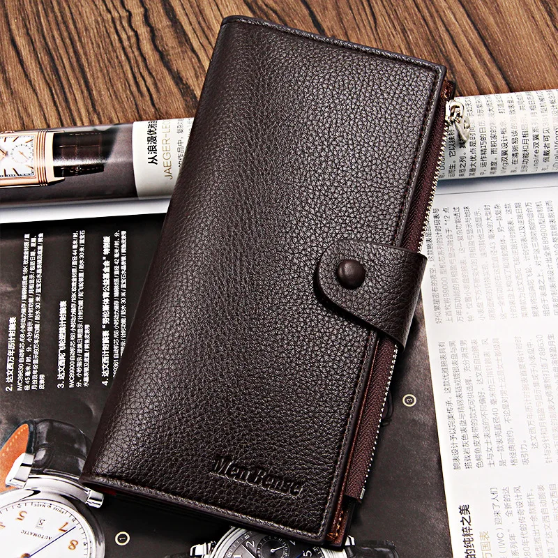 Мужской кошелек кожаный на молнии|Мужские кошельки| |