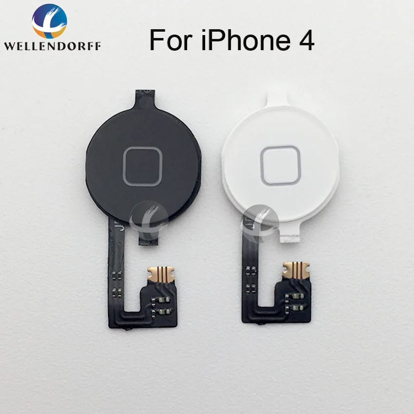 Кнопка основного меню с гибким кабелем для iPhone 4 4S 5 5S 5C SE Замена сборки высокое качество черный, белый цвет розовое золото Тесты ОК