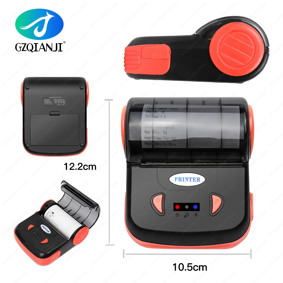 POS 80 мм Bluetooth Термальный чековый принтер мини портативный Android IOS мобильный